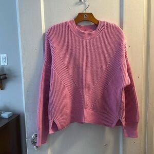 Pink cotton sweater